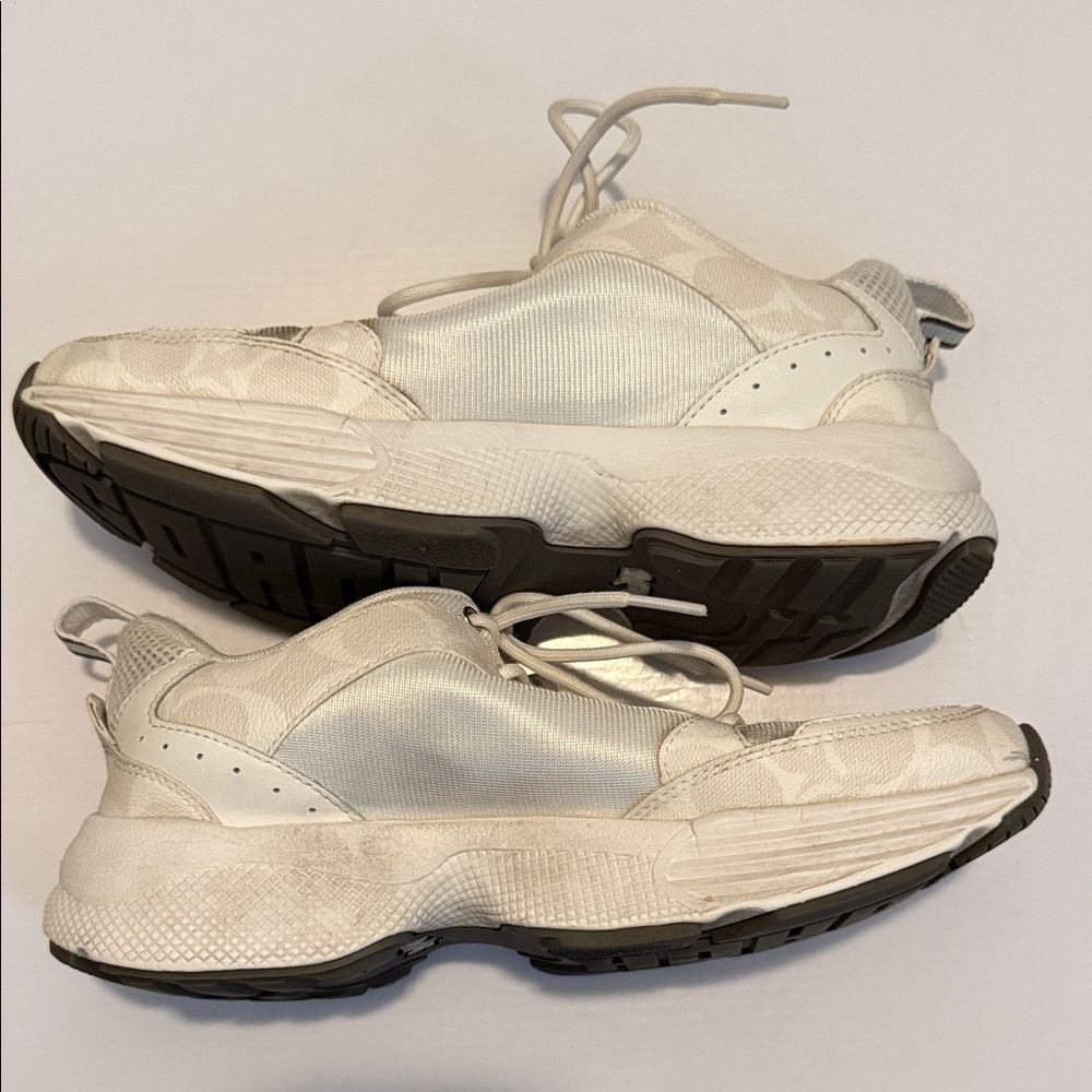 C275 Coach Tech Runner White Women's Sneakers in signature pattern - Picture 8 of 13